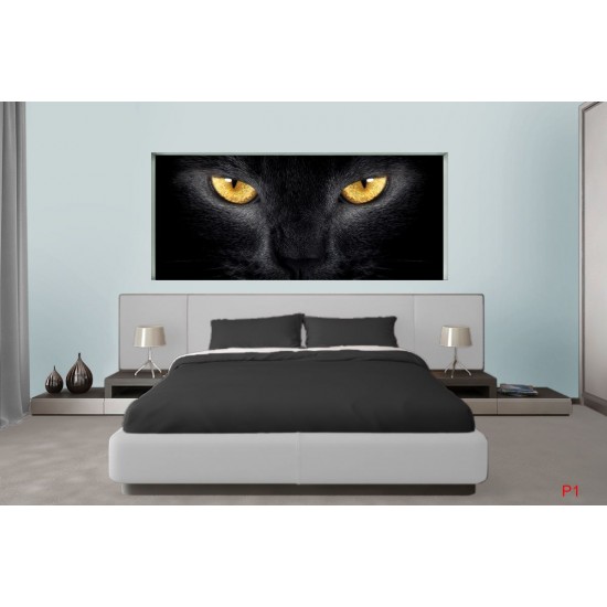 photo murals a black cat photo murals a black cat