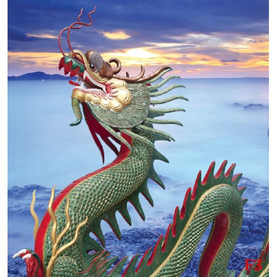 Wallpapers wonderful dragon with sunset 