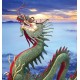 Wallpapers wonderful dragon with sunset 