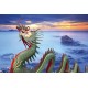 Wallpapers wonderful dragon with sunset 