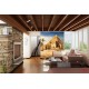 Wall mural view of camel and pyramids in desert Wall mural view of camel and pyramids in desert