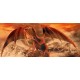 Wall mural red dragon in mountain background Wall mural red dragon in mountain background