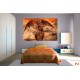 Wall mural red dragon in mountain background Wall mural red dragon in mountain background