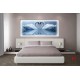 Photo mural swan couple in mirror view in 2 colors