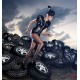 Wallpapers woman with background of tires