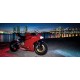 Wall mural red  motor city night view background