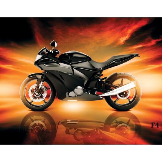 Wall mural effective motor sports