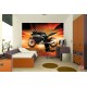 Wall mural effective motor sports