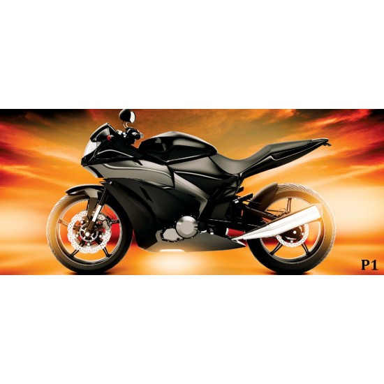 Wall mural effective motor sports