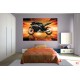 Wall mural effective motor sports
