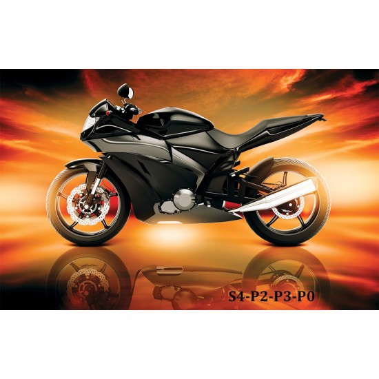 Wall mural effective motor sports