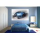 Wallpapers mural blue sport car