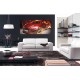 Wallpapers mural red sports car in flames Wallpapers mural red sports car in flames