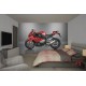 Wallpapers mural sports motor in red Wallpapers mural sports motor in red