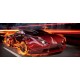Wallpapers mural sports car in flames Wallpapers mural sports car in flames