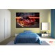 Wallpapers mural sports car in flames Wallpapers mural sports car in flames