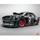 Wallpapers mural black sport car mustang Wallpapers mural black sport car mustang