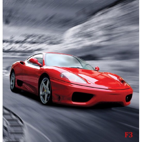 Wall mural black sport car on grey background Wall mural black sport car on grey background