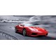 Wall mural black sport car on grey background Wall mural black sport car on grey background