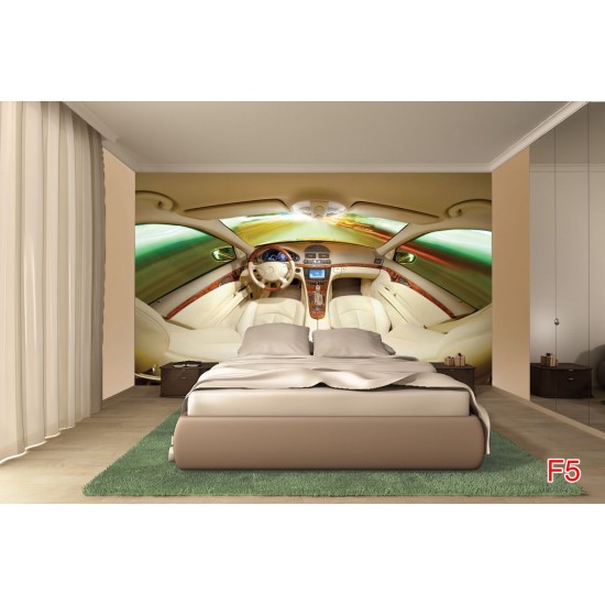 Wall mural leather car interior Wall mural leather car interior