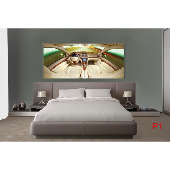 Wall mural leather car interior Wall mural leather car interior