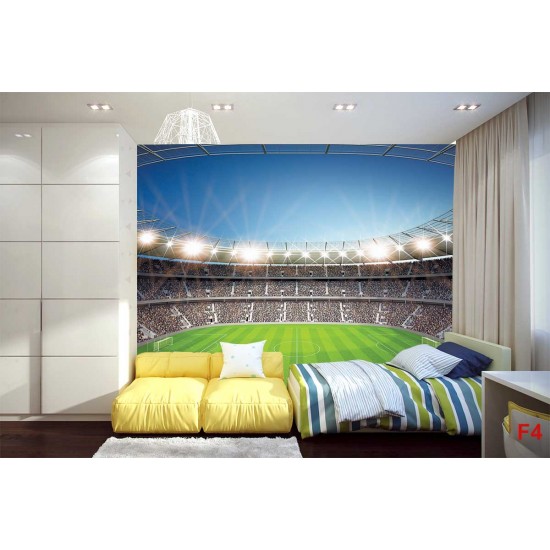 Photo mural scenic stadium and clear blue sky Photo mural scenic stadium and clear blue sky