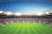 Photo mural scenic stadium and clear blue sky