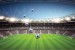 Photo mural scenic stadium clear blue skya and football