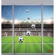 Wallpapers mural Imitation window color stadium in 2 variants