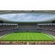 Photo mural large sunny stadium with flags