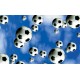 Wallpapers mural football balls in blue background Wallpapers mural football balls in blue background