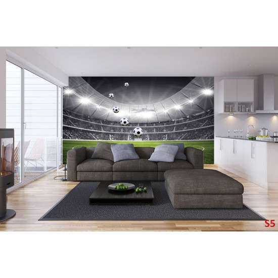 Wallpapers mural stadium in black and green range 2 versions Wallpapers mural stadium in black and green range 2 versions