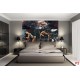 Wall murals model for fitness collage