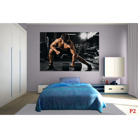 Wallpapers mural man at the gym Wallpapers mural man at the gym