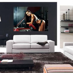 Wallpapers mural woman at the gym