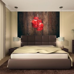 Wallpapers mural red boxing gloves