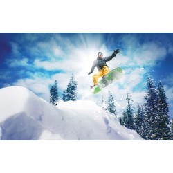 Photo mural winter sport and beautiful mountain view