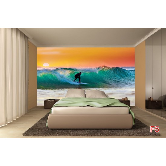 Wall mural water sport