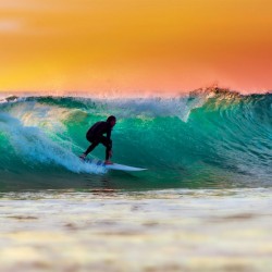 Wall mural water sport