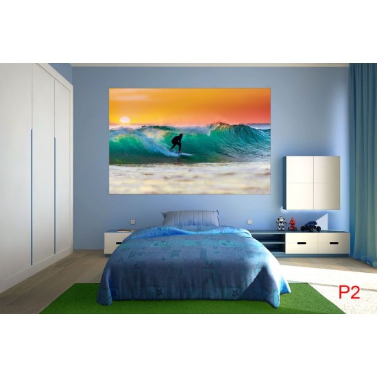 Wall mural water sport