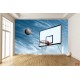 Wall mural basketball backboard