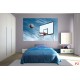 Wall mural basketball backboard