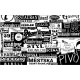 Wall murals Restaurant signs in black and white Wall murals Restaurant signs in black and white