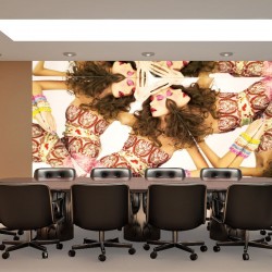 Wall murals fashion model woman kaleidoscope