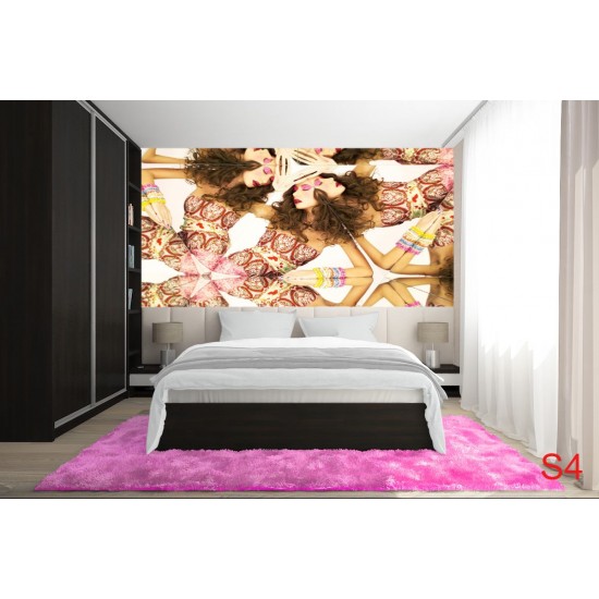 Wall murals fashion model woman kaleidoscope
