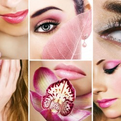 Wall murals fashion collage of beauty salons