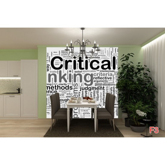 Wall murals wall with different inscription in black Wall murals wall with different inscription in black