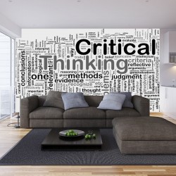 Wall murals wall with different inscription in black Wall murals wall with different inscription in black