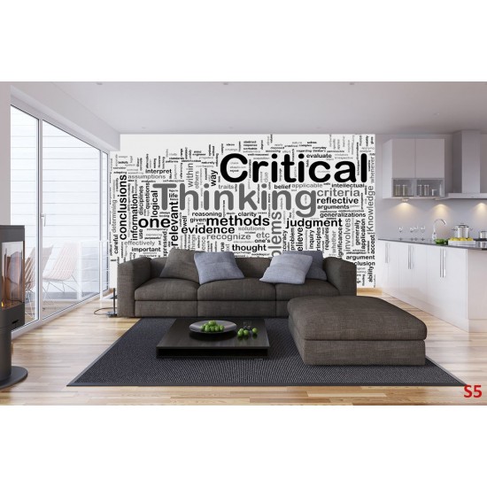 Wall murals wall with different inscription in black Wall murals wall with different inscription in black