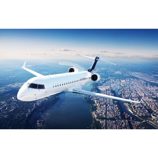 Wall murals airplane in flight panorama Wall murals airplane in flight panorama
